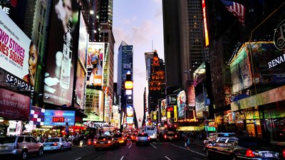 Billboards in Times Square, New York City