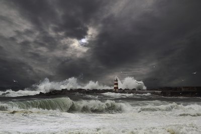 A looming storm.