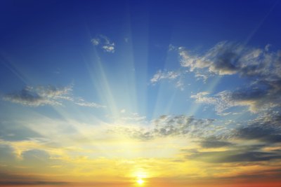 Sun rays.