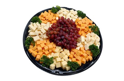 Serve cheese cubes.