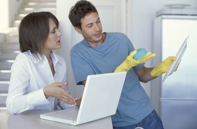 Cleaning business employees.