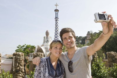Couple taking photo
