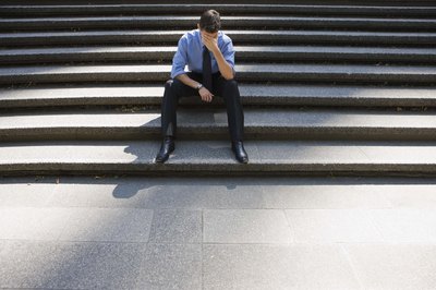 Stressed man