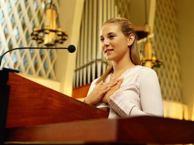 A solo performance can be used to excite and entertain the crowd or to create a somber mood for people to reflect upon.