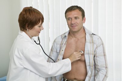 A cardiac exam includes checking the pulse.