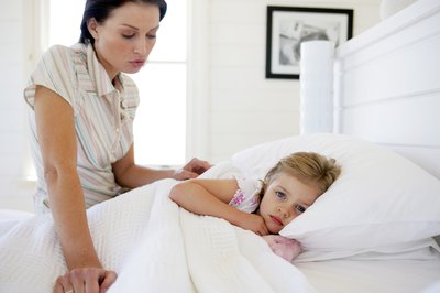 Accelerated breathing in a child of any age can be the first visible sign of a cold or the flu