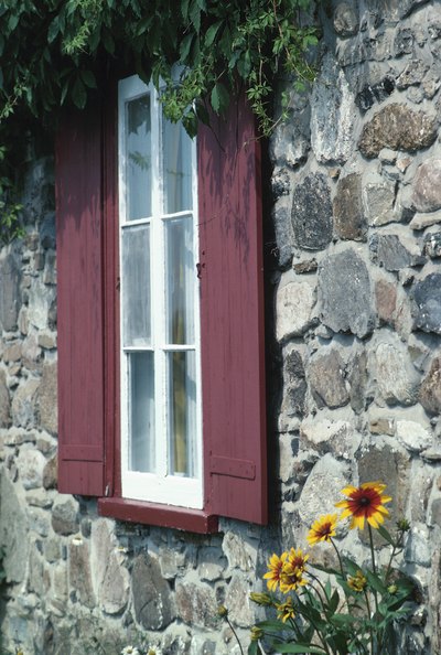 In scandanavian countries a muted red is often used on trim.