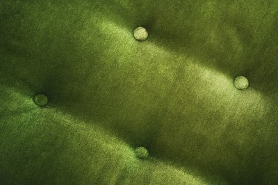 Close up of velvet chair.
