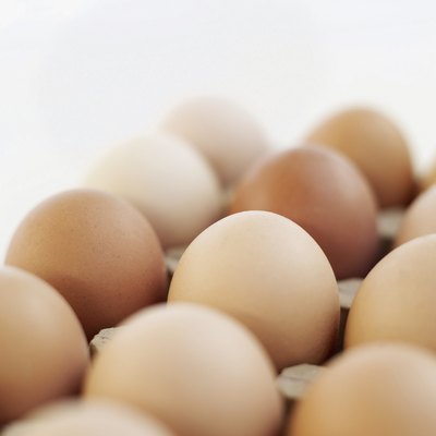 Raw eggs can contain salmonella.