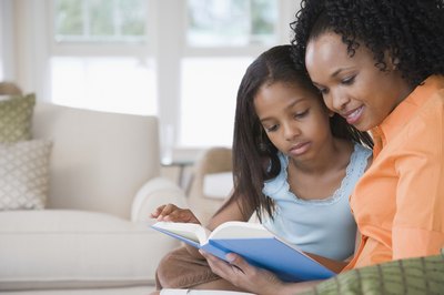 Mother and Daughter reading
