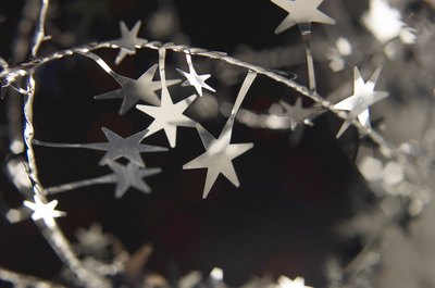silver and black decorations