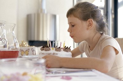girl with birthday cake