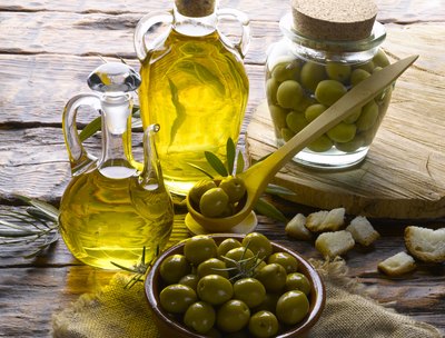 Massage skin with olive oil.