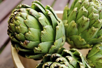 Basket of artichokes