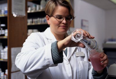 Woman working in pharmacy