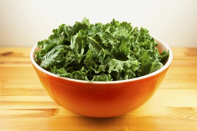 Kale is high in calcium.