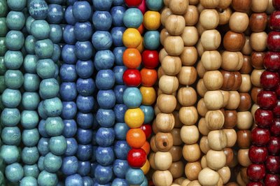 Large and colorful beads symbolize wealth and social status.