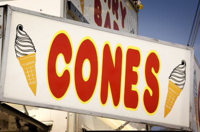 Ice Cream Cones sign