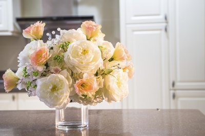 Flower bouquet in kitchen