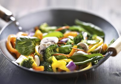 Preparing Dinner in a Carbon Steel Wok