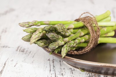 Wrapped asparagus