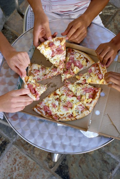 ordering pizza is an easy option