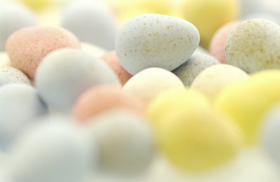 Colored Easter eggs.