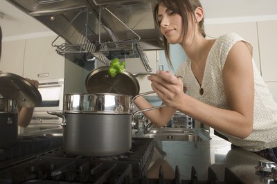Cook broccoli before giving it to a dog.