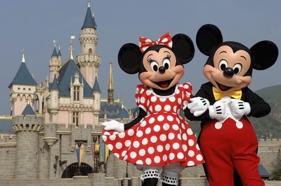 Mickey and Minnie Mouse