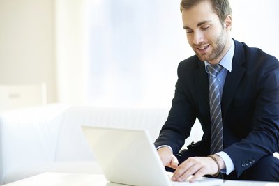 Man canceling tickets online
