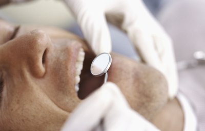 Man in dentist chair