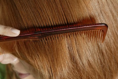 Comb your hair into at least three sections.
