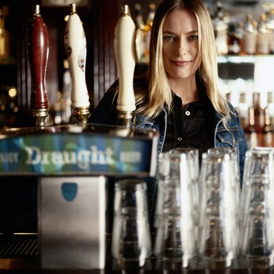 Portrait of female bartender