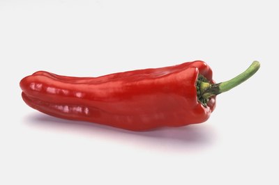 Closeup of a cayenne pepper