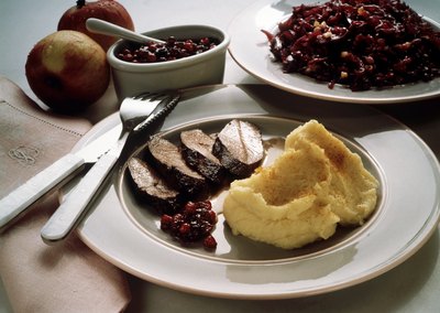 Deer meat.