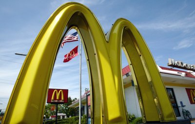 McDonald's restaurant in Redwood City, CA.