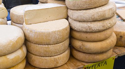 asiago cheese wheels