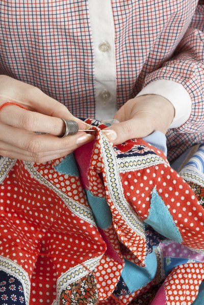 Quilt being made