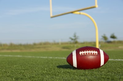 Football on field