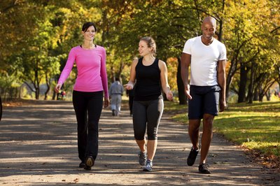 Exercising helps strengthen the immune system.