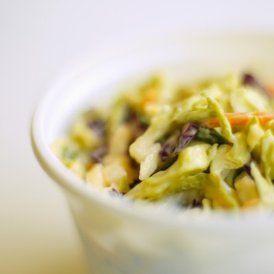 Coleslaw is an inexpensive side dish.