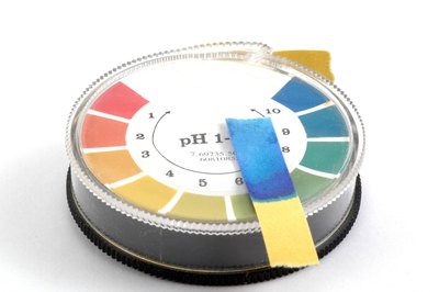 pH level testing paper.