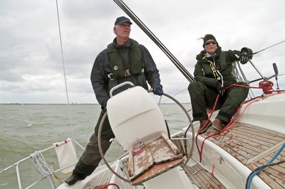 Crew on sailboat