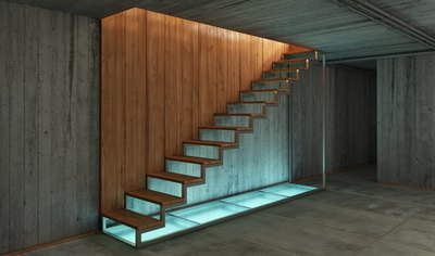 Walls of basement.