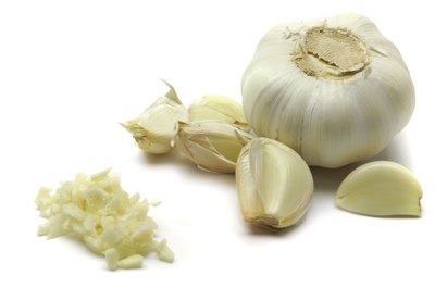 Garlic in 3 forms.