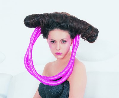 Cool, bizarre hairstyle