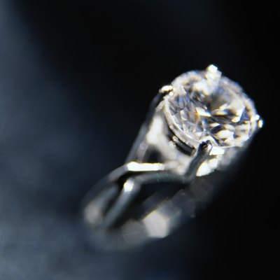 Vintage white gold ring