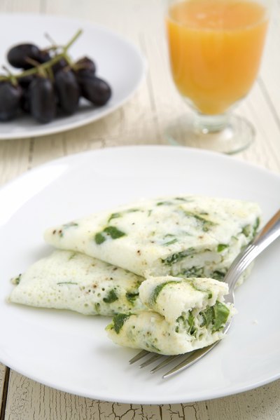 An egg white omelette.