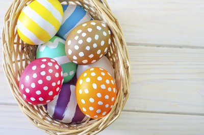 Decorated easter eggs