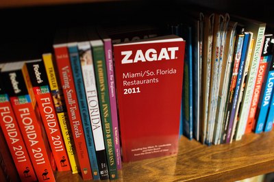 Zagat book.